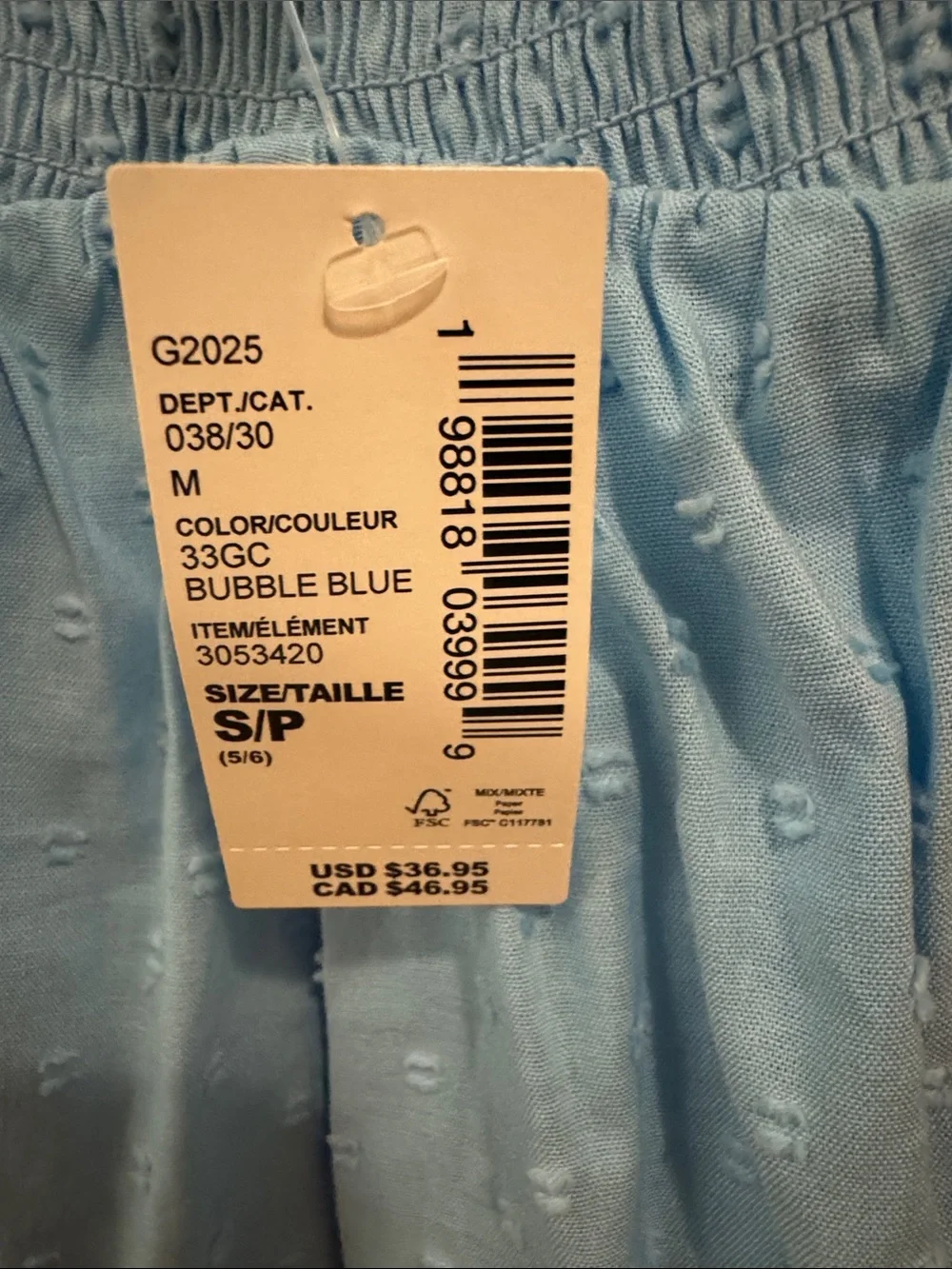 The Children's Place Bubble Blue Smocked Dress